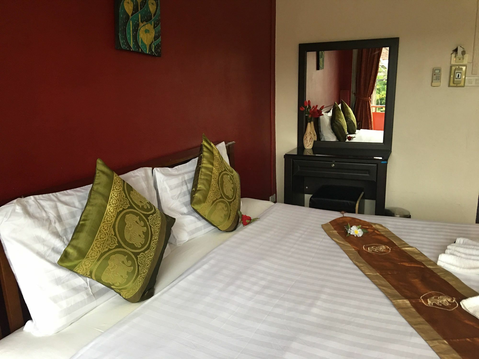Green Leaf Guesthouse Krabi town Exterior foto